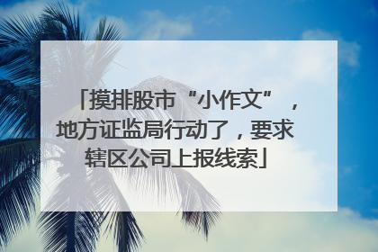 摸排股市“小作文”，地方证监局行动了，要求辖区公司上报线索